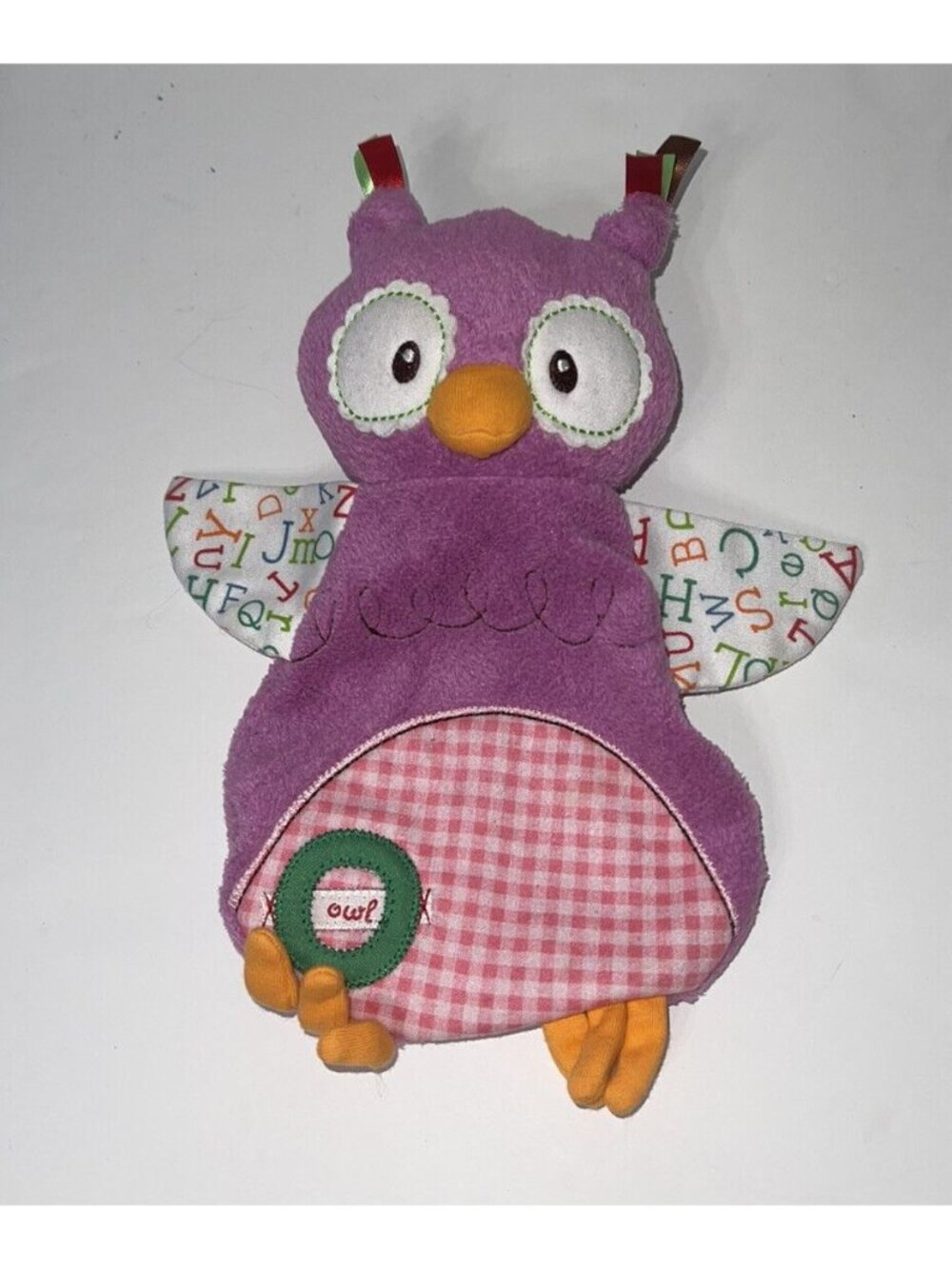 Kids Preferred Purple Owl Lovey Flat Plush